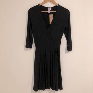 NWT Francesca’s Black Wrap Dress